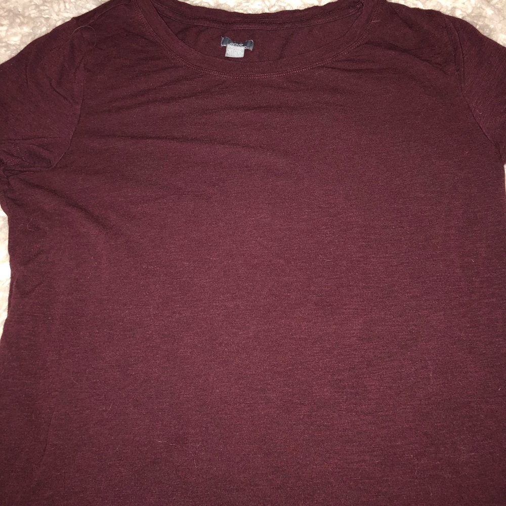 Burgundy Aerie Super Soft T-shirt